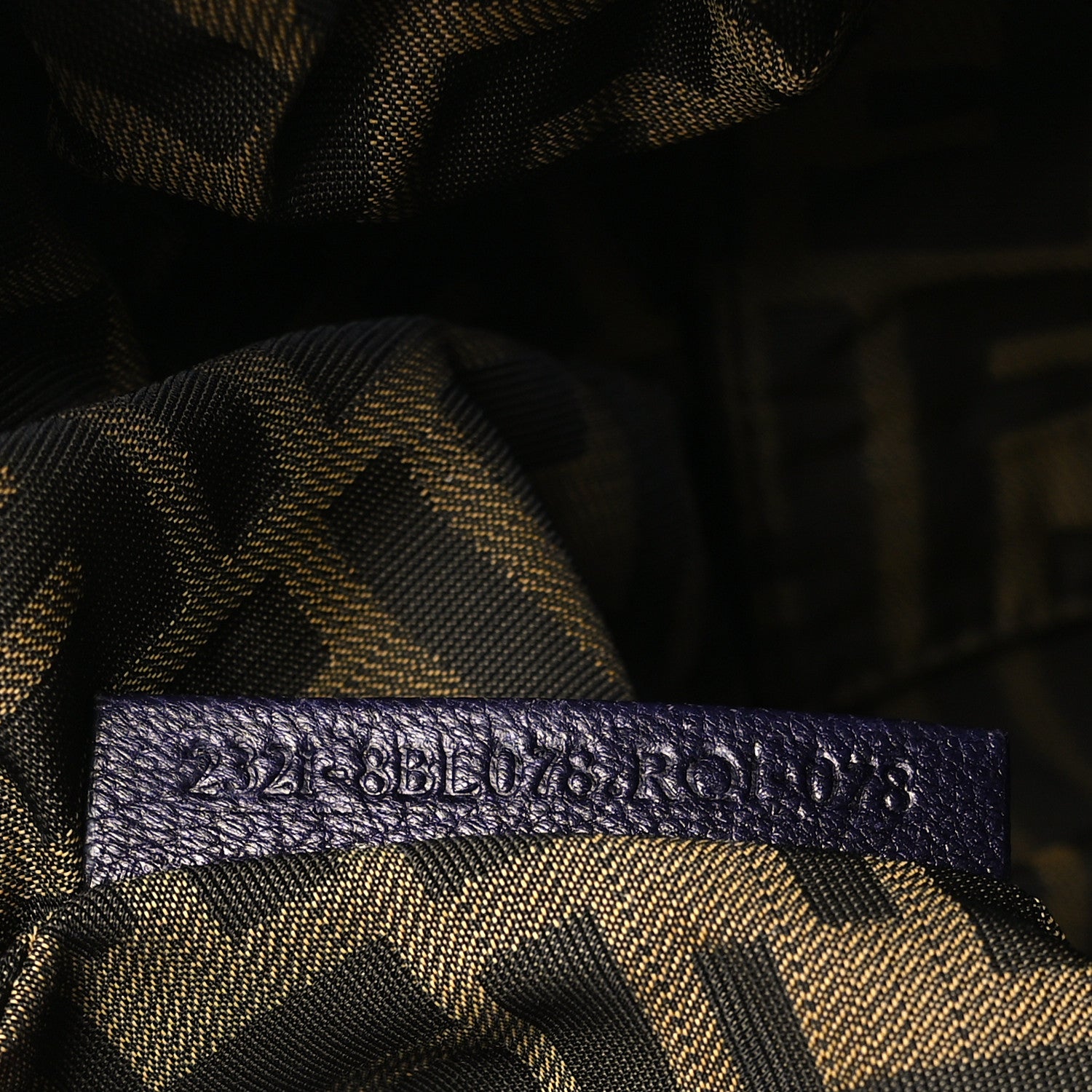 Fendi Nappa Nuvolata Spy Bowler Blueberry 7 of 14