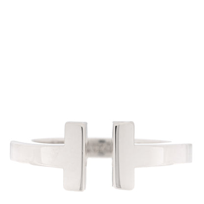 Tiffany Sterling Silver T Square Ring 49 5 1 of 4