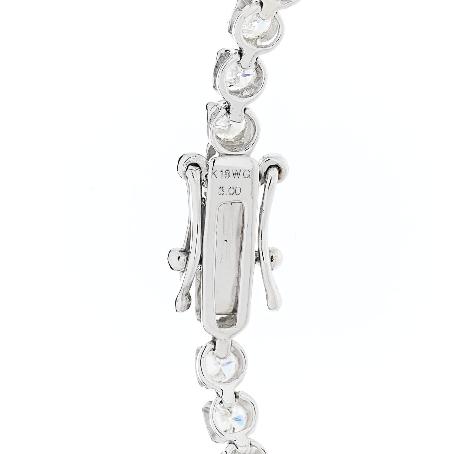 Parker & West by FASHIONPHILE 18K White Gold Diamond 3.00ctw Tennis Bracelet M 6 of 6