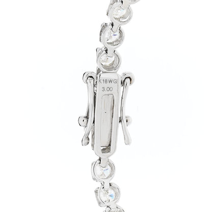 Parker & West by FASHIONPHILE 18K White Gold Diamond 3.00ctw Tennis Bracelet M 6 of 6