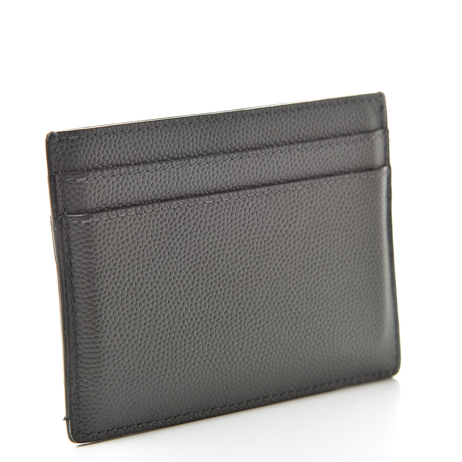 Saint Laurent Grain De Poudre Card Case Carryall Earth 3 of 12
