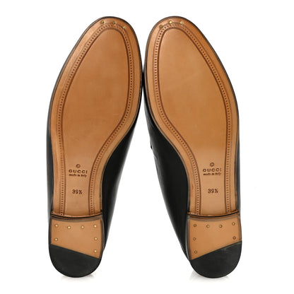 Gucci Lambskin Womens Brixton Horsebit Loafers 39.5 Black 6 of 9