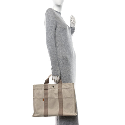 Hermes Canvas Fourre Tout MM Beige 2 of 10