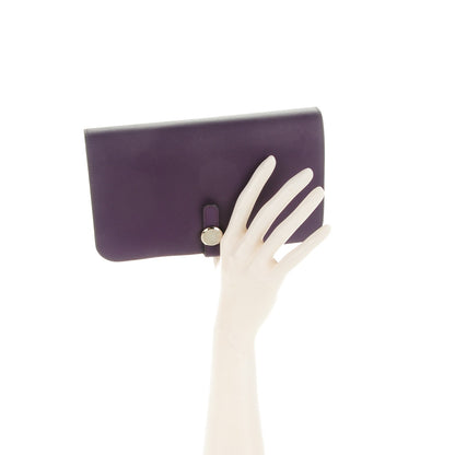 Hermes Swift Dogon Duo Wallet Ultraviolet 2 of 13