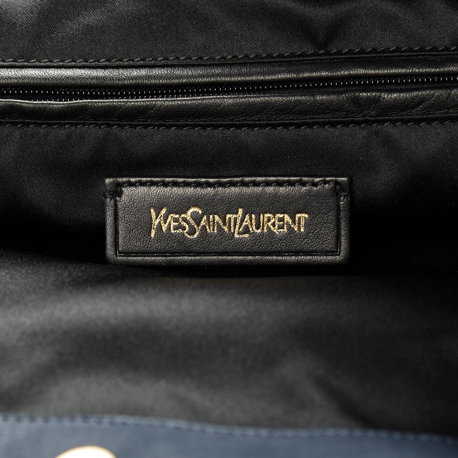 Saint Laurent Goatskin Large Roady Hobo Navy 6 of 12