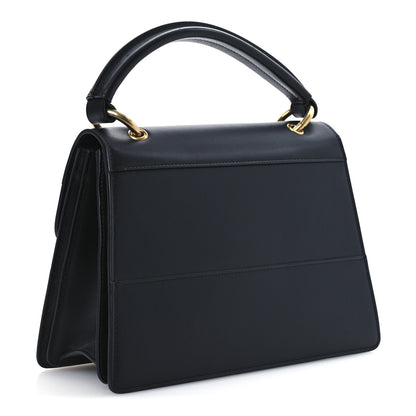 Gucci Calfskin Sylvie Web Small Queen Margaret Top Handle Bag Black 3 of 12