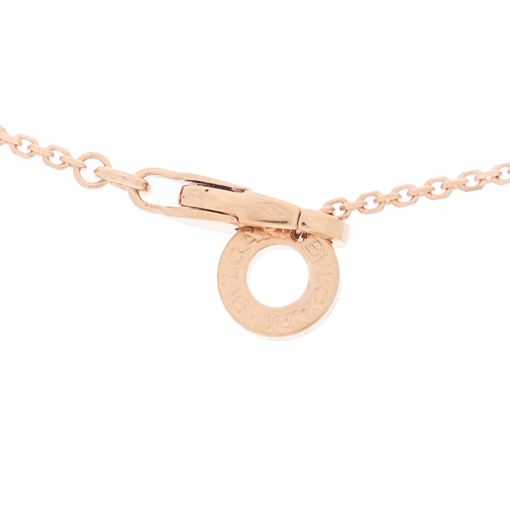 Bulgari 18K Rose Gold Diamond Mother of Pearl Small Divas' Dream Pendant Necklace 4 of 7