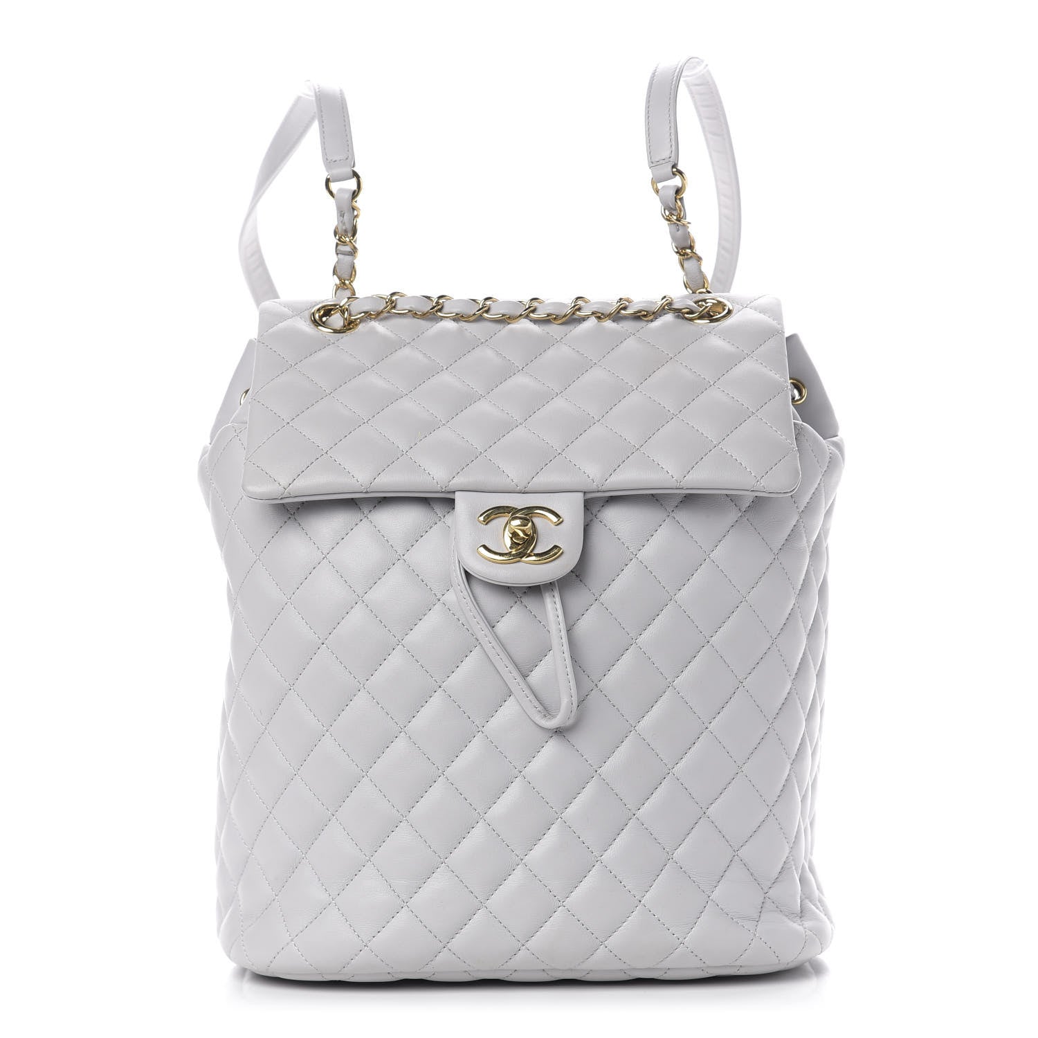 Chanel Calfskin Quilted Large Urban Spirit Backpack Grey 1 of 9