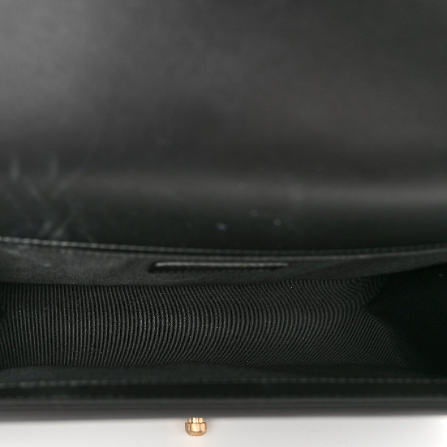 Lambskin Quilted Medium Boy Flap Black