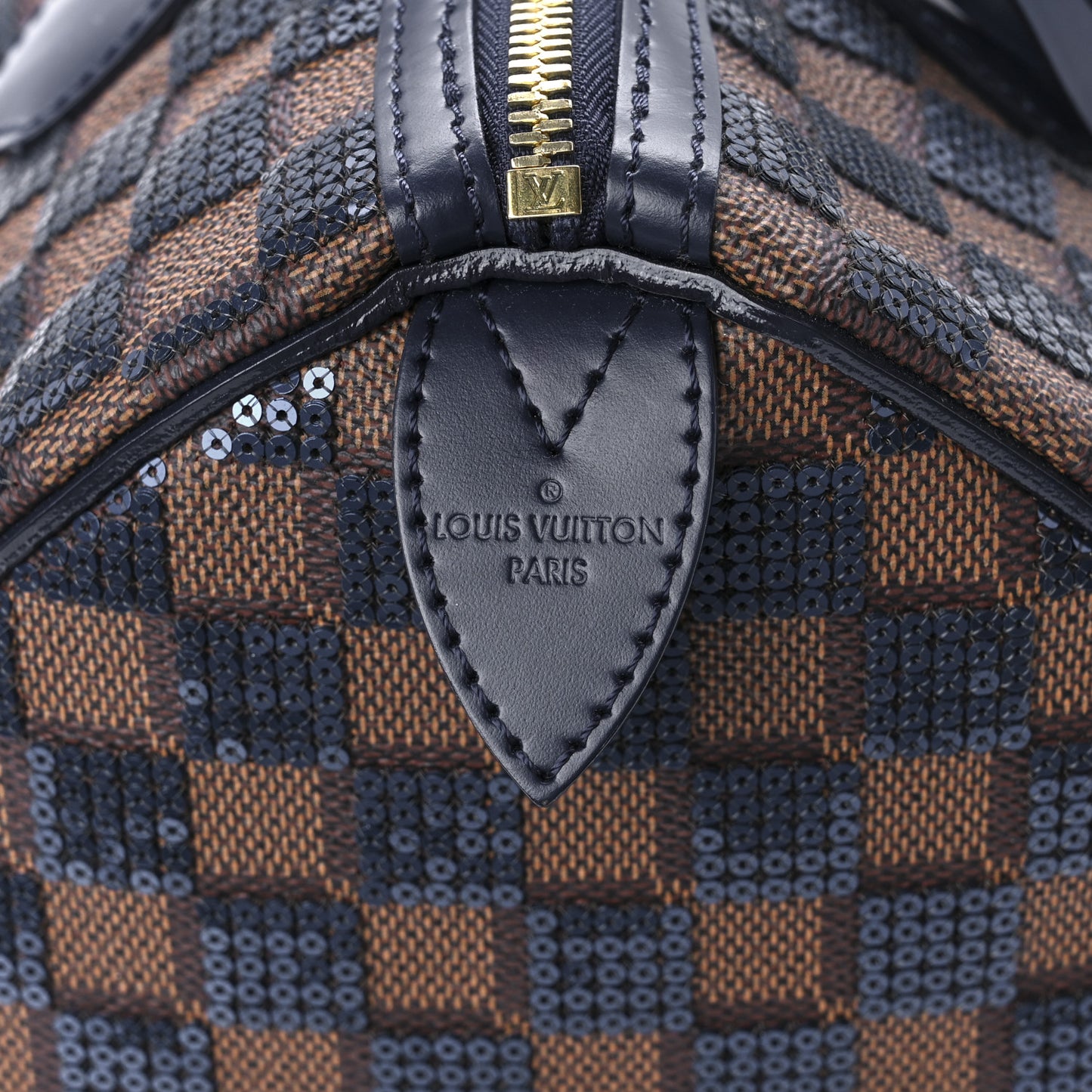 Damier Paillettes Speedy 30 Blue