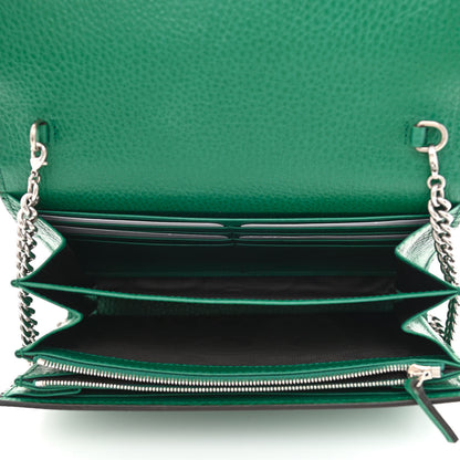 Gucci Calfskin Mini Dionysus Chain Wallet Emerald 5 of 11