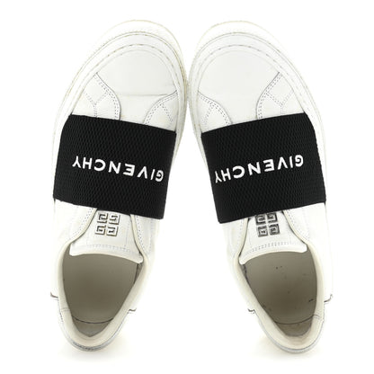 Givenchy Calfskin Band Logo Womens City Sport Sneakers 37.5 White Black 2 of 10