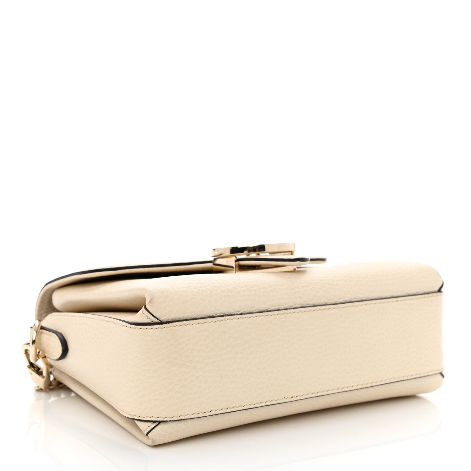 Gucci Dollar Calfskin Interlocking G Crossbody Bag Ivoire 4 of 10