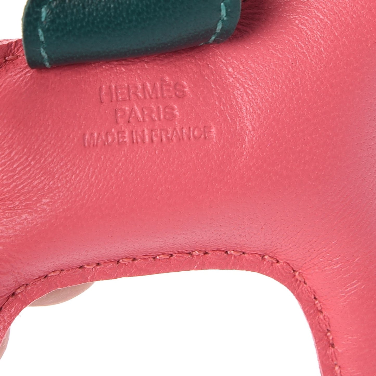 Milo Lambskin Grigri Rodeo Horse Bag Charm PM Rose Azalee Malachite Lime