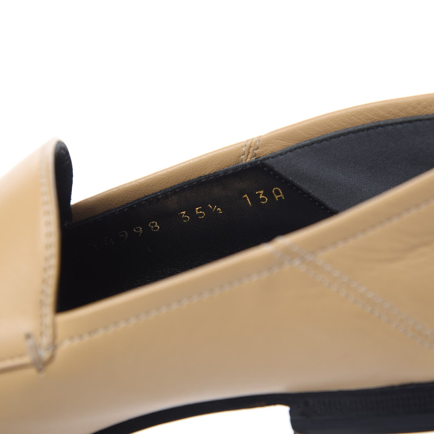 Gucci Lambskin Womens Brixton Horsebit Loafers 35.5 Wheat 9 of 12