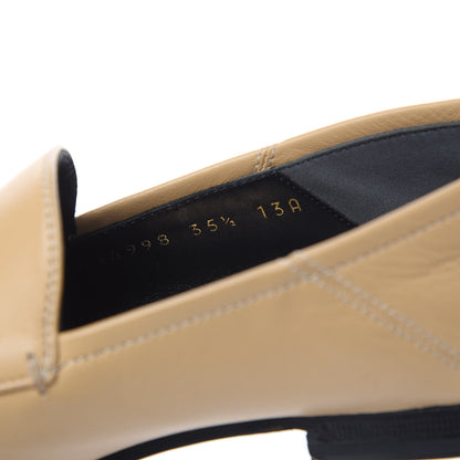 Gucci Lambskin Womens Brixton Horsebit Loafers 35.5 Wheat 9 of 12
