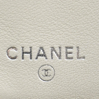 Chanel Calfskin Diamond Stitched Yen Wallet Beige 6 of 9