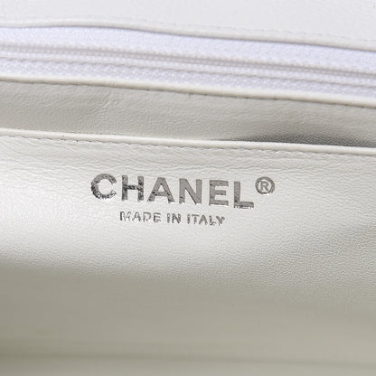 Chanel Caviar Quilted Jumbo Single Flap White 6 of 11