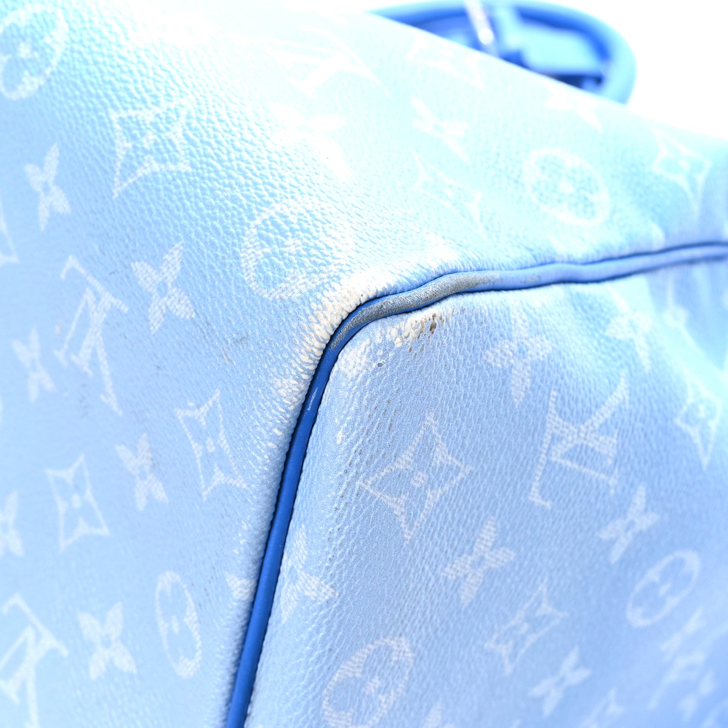 Louis Vuitton Monogram Clouds Keepall Bandouliere 50 Blue 10 of 12