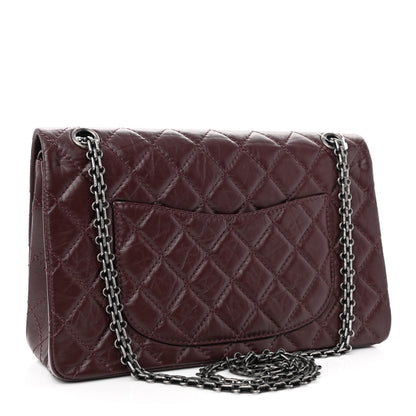 Chanel Aged Calfskin Quilted 2.55 Reissue 226 Flap Dark Burgundy 3 of 12