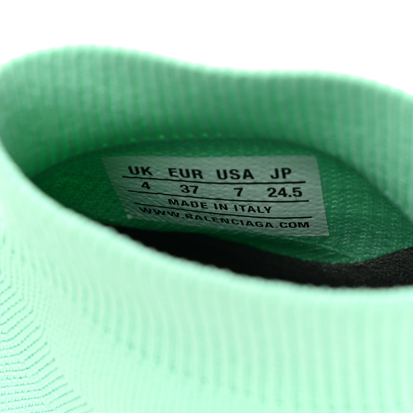 Technical 3D Recycled Knit Womens Speed 2.0 Transparent Sole Sneakers 37 Mint