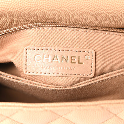 Chanel Caviar Quilted Mini Coco Handle Flap Beige 6 of 10