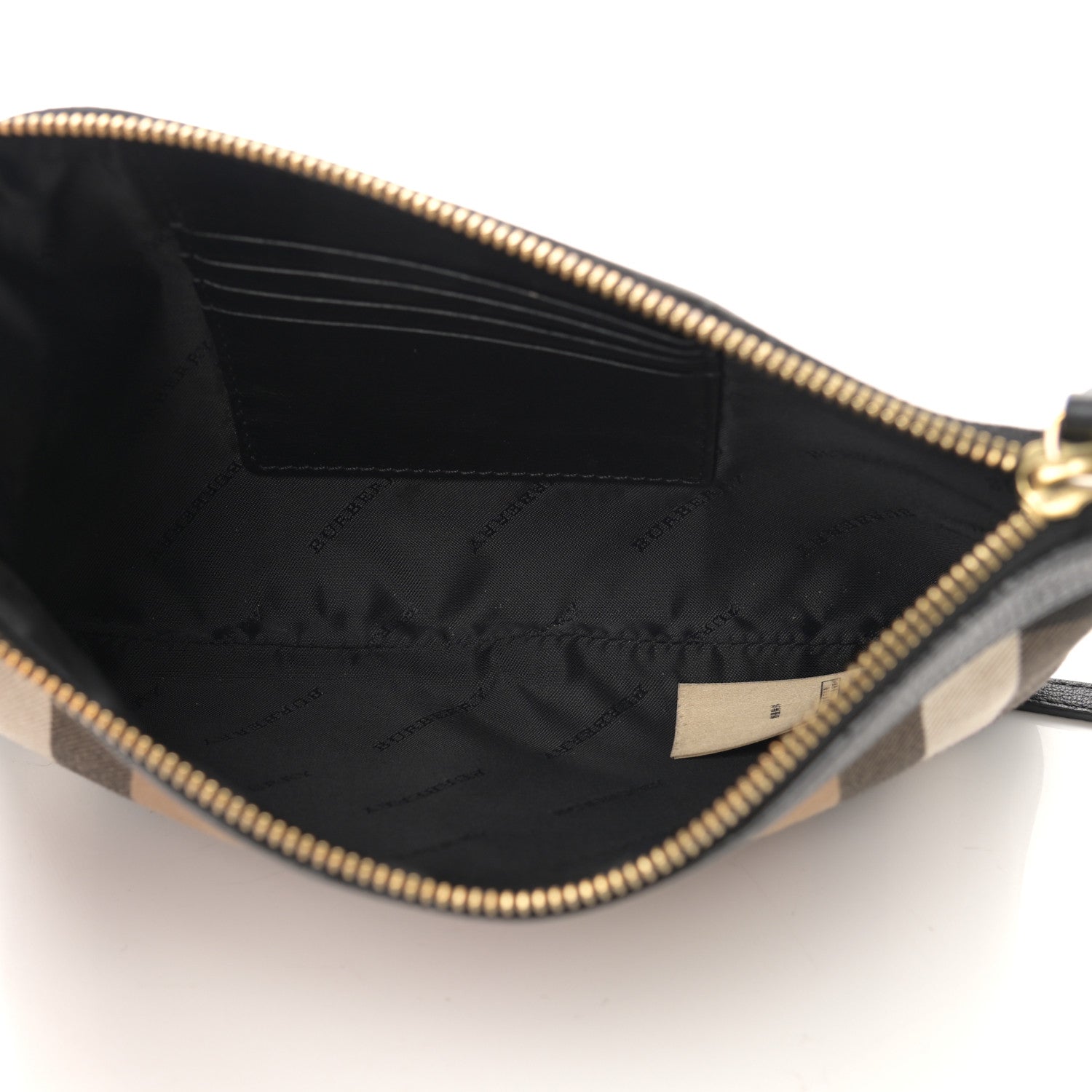 Burberry House Check Derby Peyton Crossbody Clutch Bag Black 5 of 17