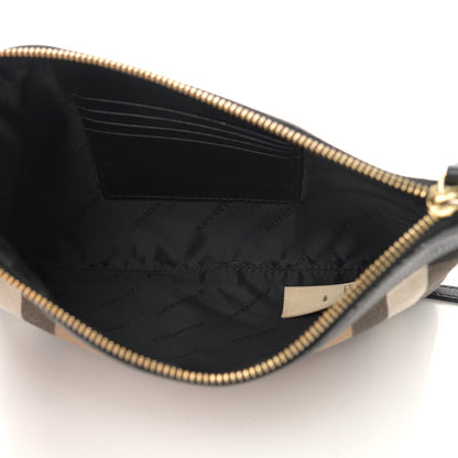 Burberry House Check Derby Peyton Crossbody Clutch Bag Black 5 of 17