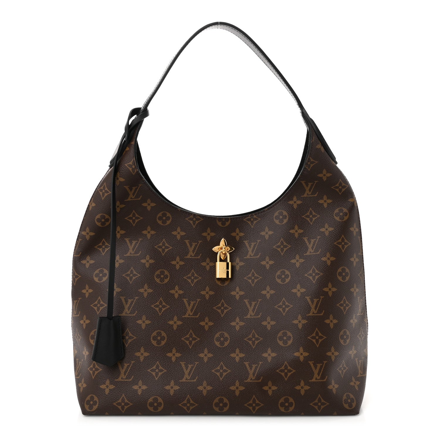 Louis Vuitton Monogram Flower Hobo Black 1 of 10