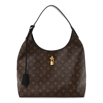 Louis Vuitton Monogram Flower Hobo Black 1 of 10