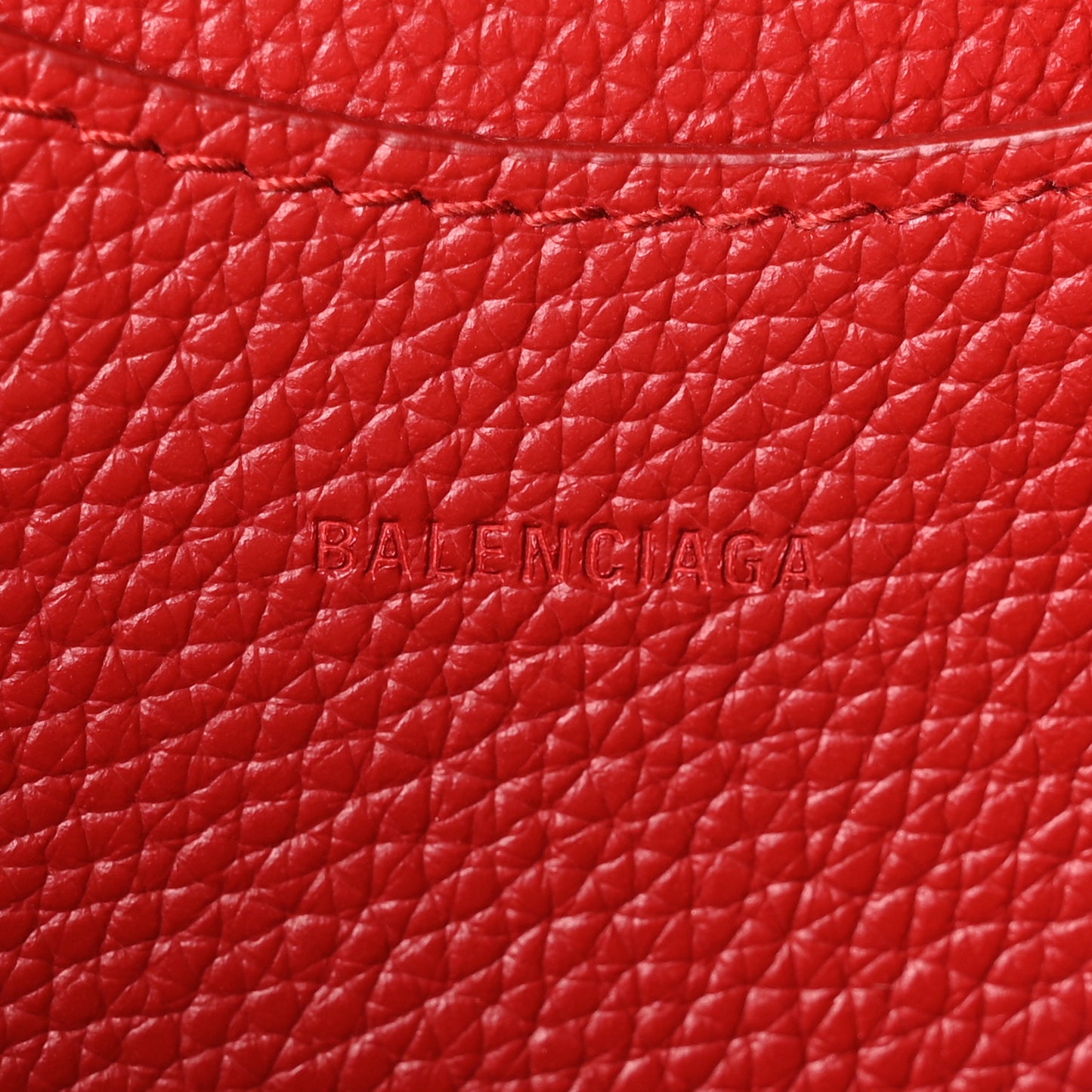 Grained Calfskin Neo Classic Gold Hardware Nano City Crossbody Medium Red