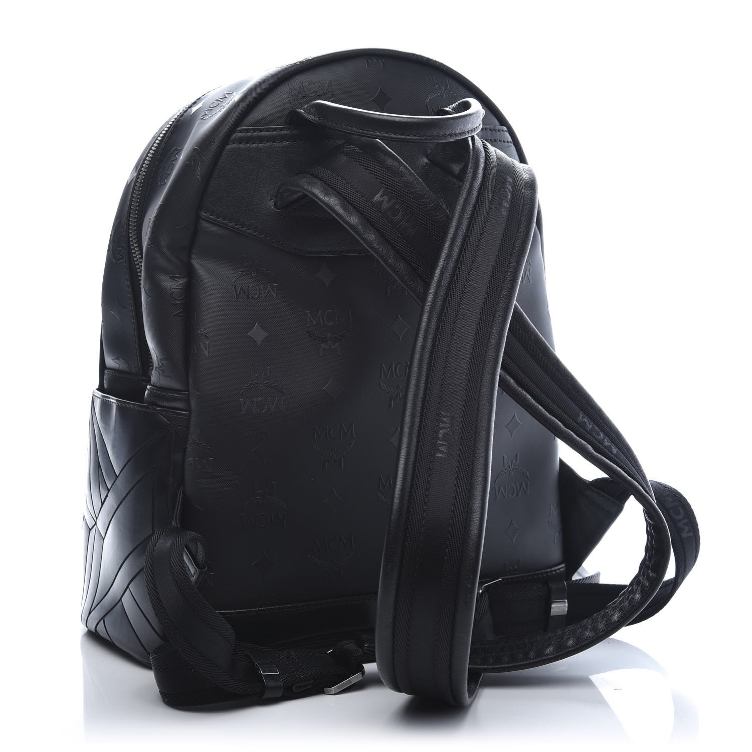 MCM Calfskin Small Bionic Backpack Black 2 of 10