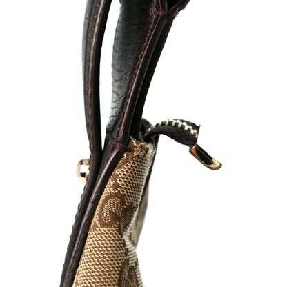 Gucci Monogram Medium Horsebit Chain Hobo Dark Brown 10 of 11
