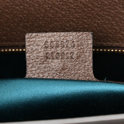 Gucci GG Supreme Monogram Web Medium Ophidia Chain Shoulder Bag Brown 7 of 10