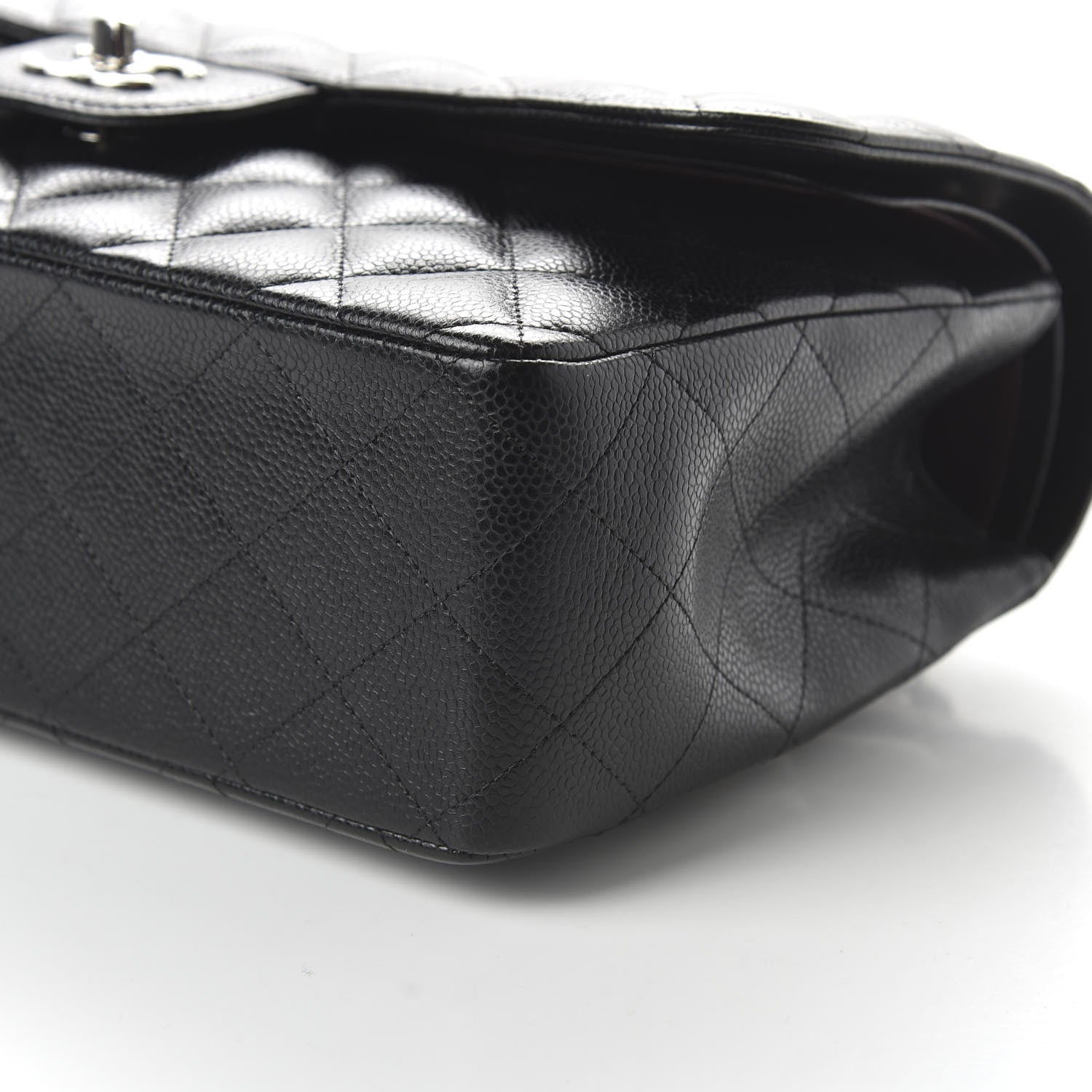 Chanel Caviar Quilted Jumbo Double Flap Black 7 of 11
