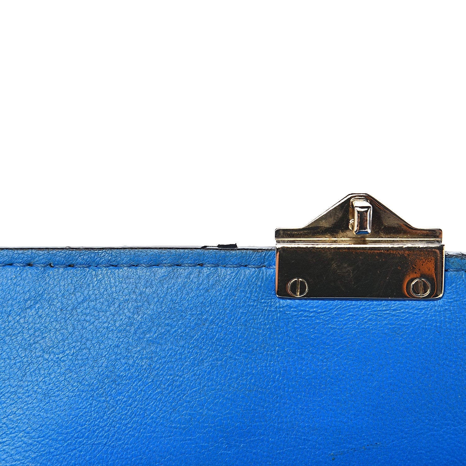 Valentino Garavani Nappa Canvas Camouflage Medium Glam Lock Rockstud Flap Blue Fluo 11 of 18