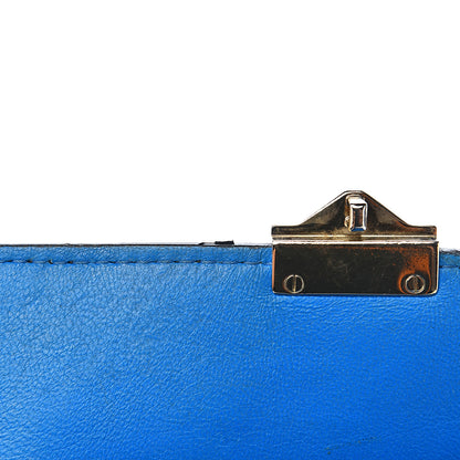 Valentino Garavani Nappa Canvas Camouflage Medium Glam Lock Rockstud Flap Blue Fluo 11 of 18