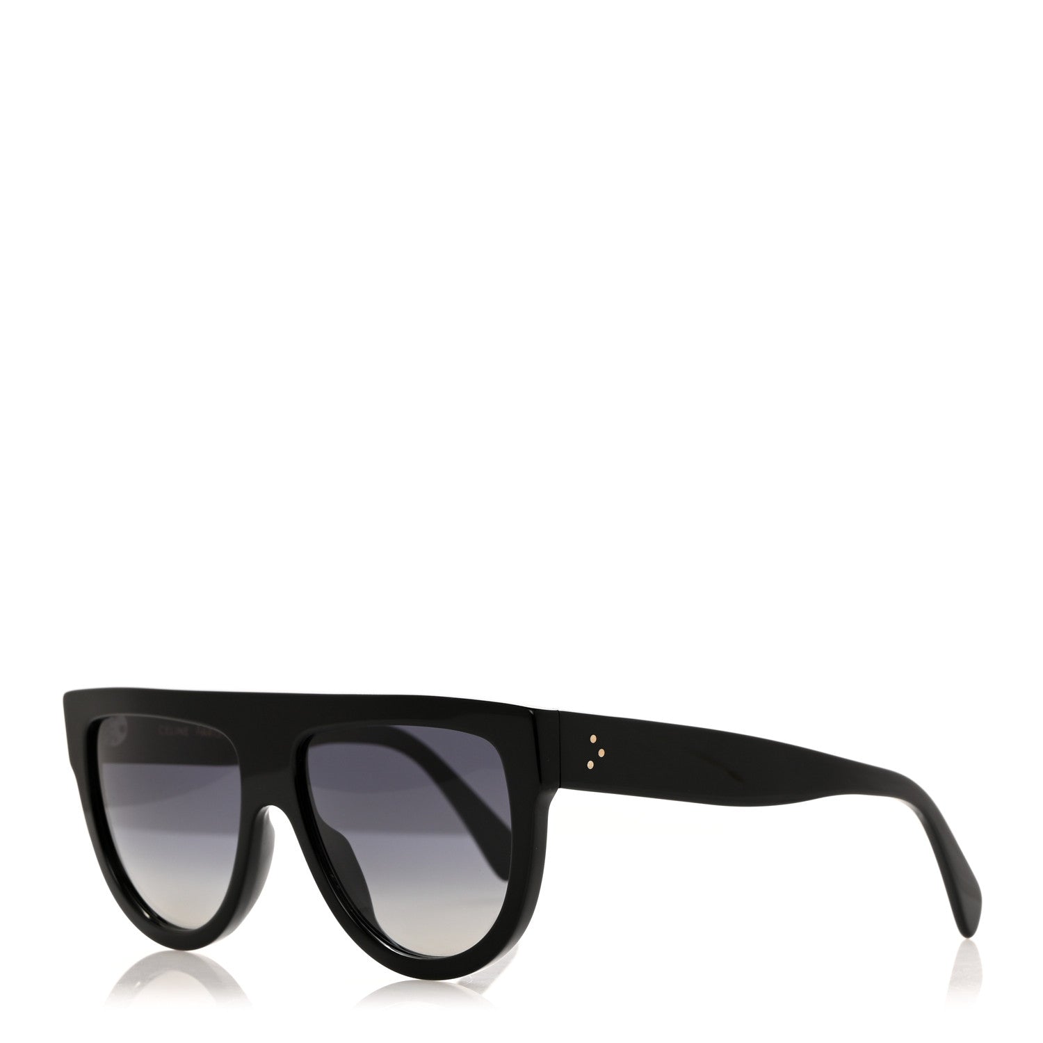 Celine Polarized Sunglasses CL4001IN Black 1 of 7