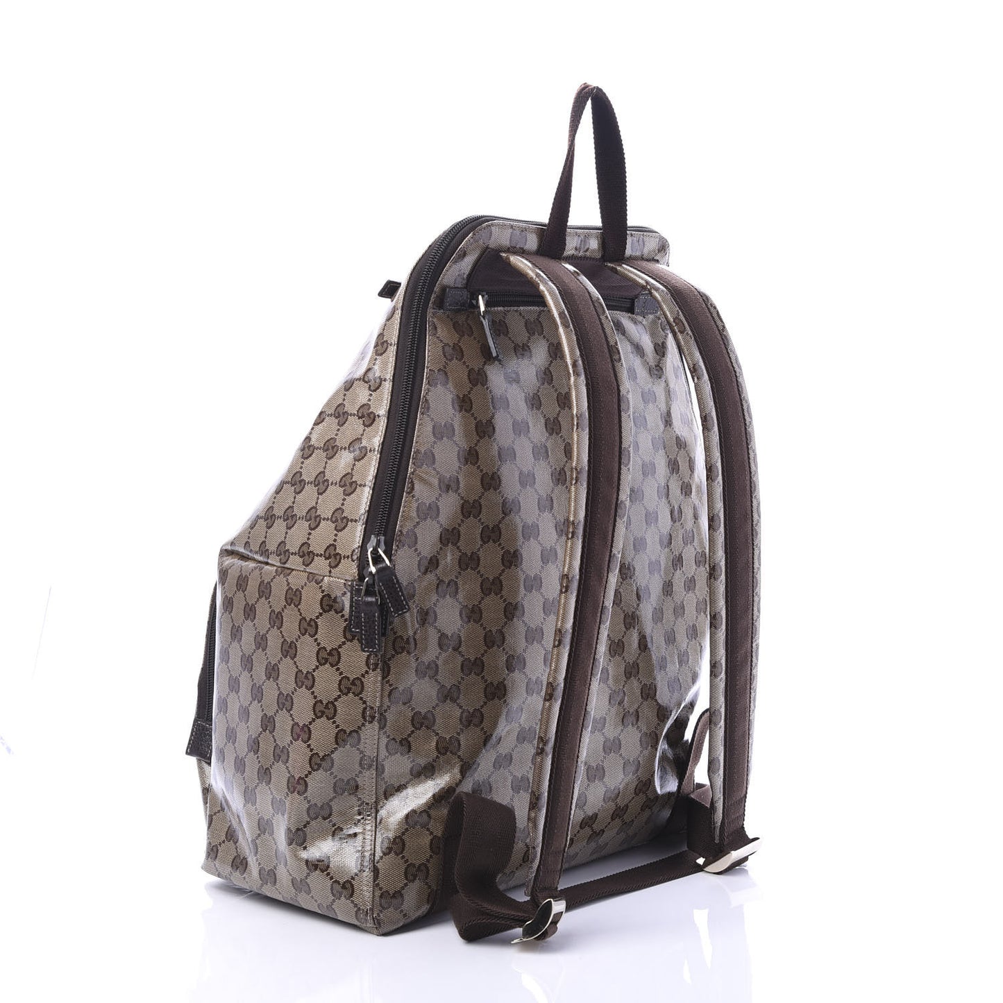 Crystal Monogram Backpack Dark Brown
