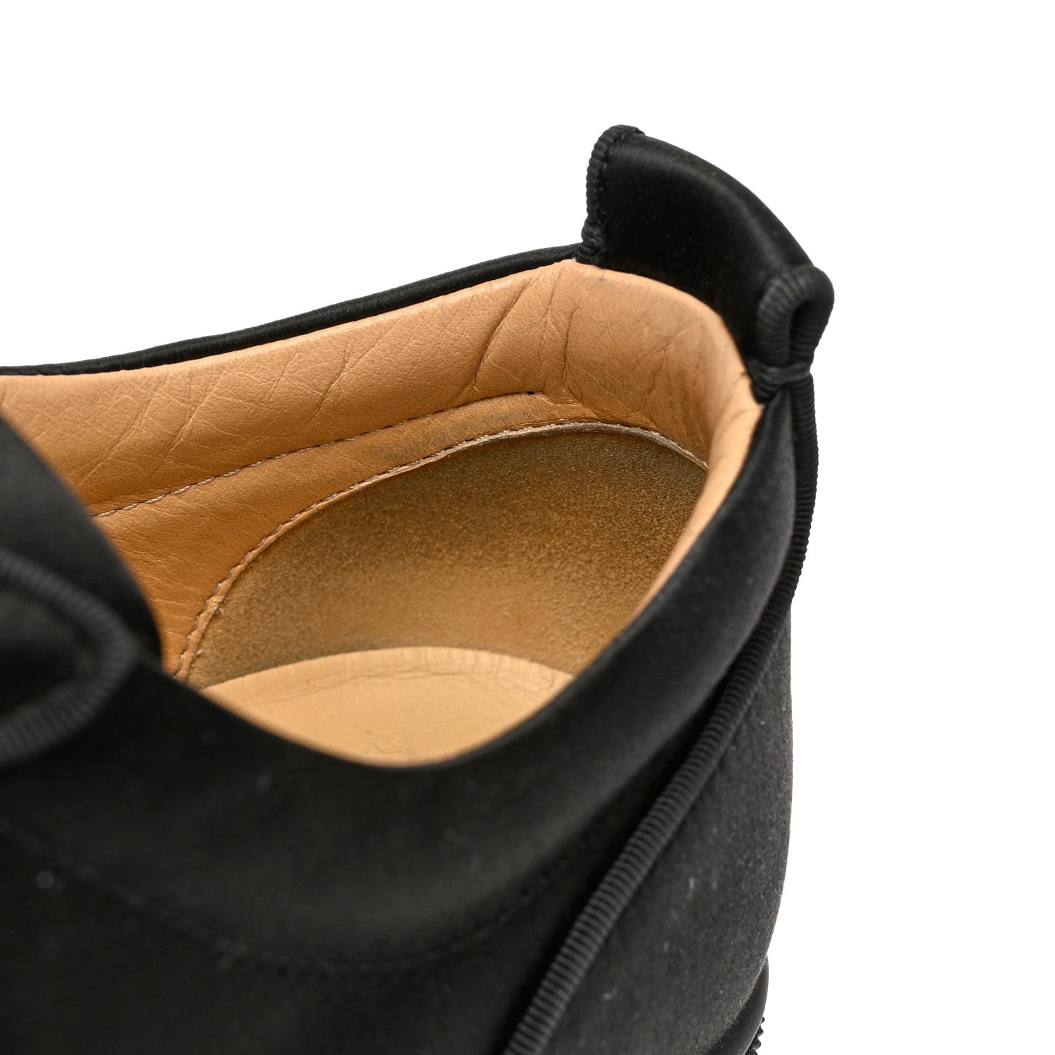 Christian Louboutin Satin Strass Louis Junior Flat Sneakers 43 Black 10 of 12