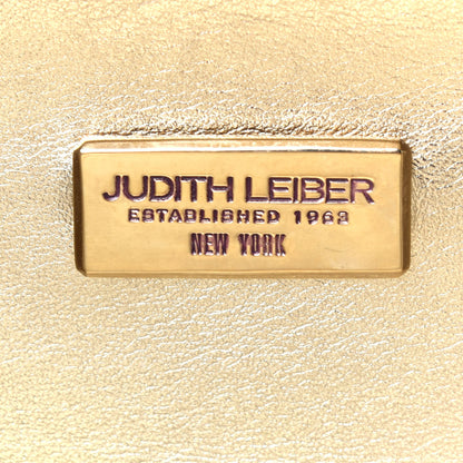 Judith Leiber Swarovski Crystal Minaudiere Clutch Gold 10 of 13