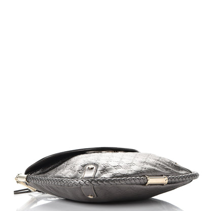 Gucci Guccissima Britt Tassel Shoulder Bag Gunmetal 4 of 8