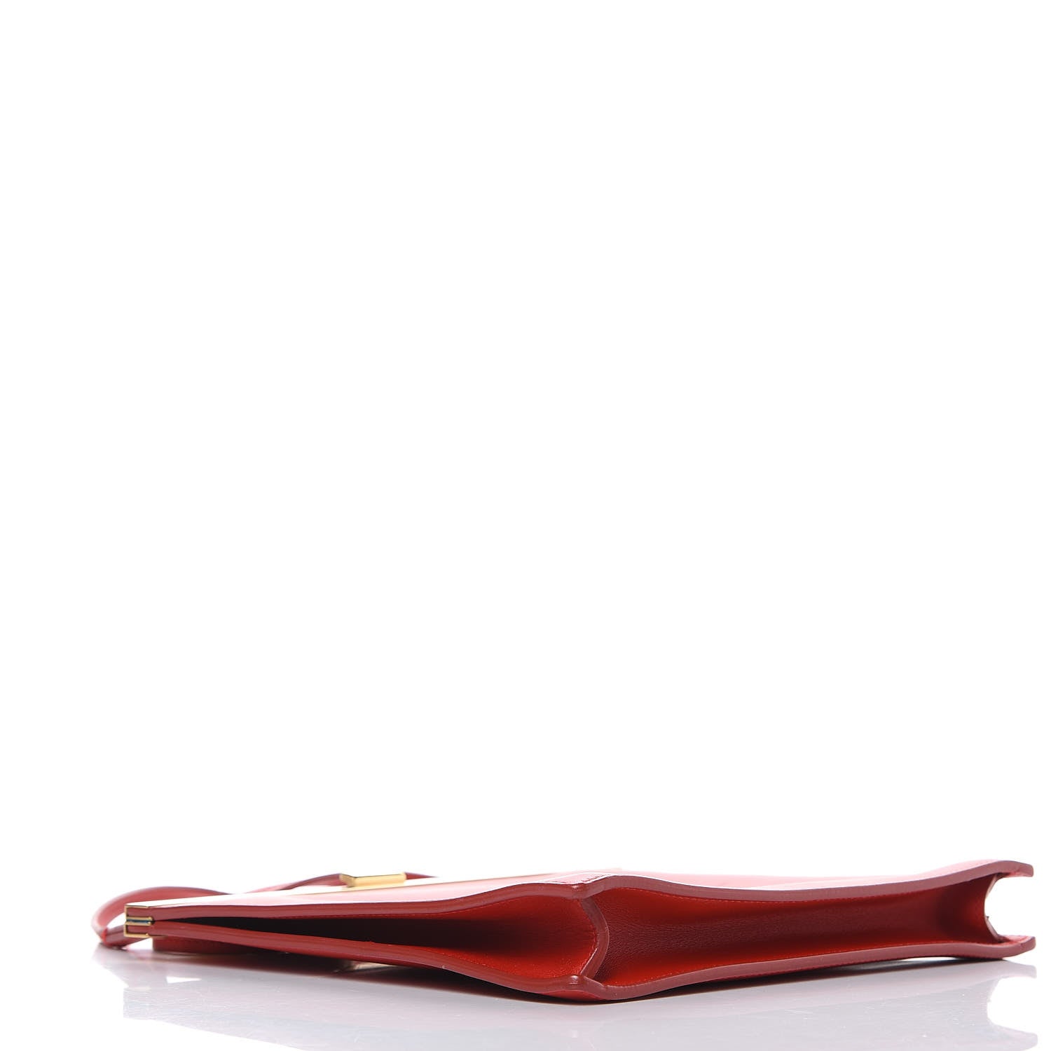Celine Smooth Calfskin Mini Clasp Bag Red 4 of 12
