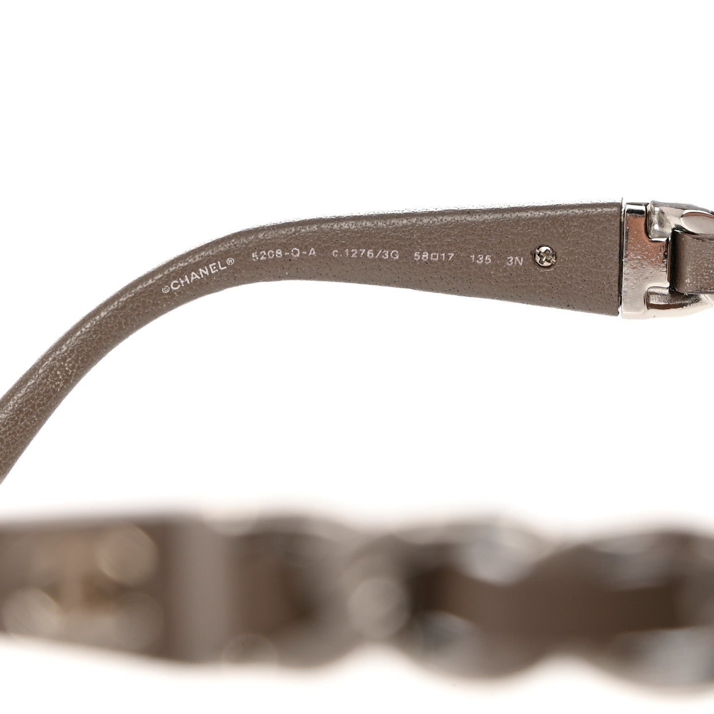 Acetate Chain Sunglasses 5208-Q Brown
