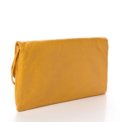 Balenciaga Agneau Giant 12 Silver Hardware Envelope Clutch Mangue 2 of 10