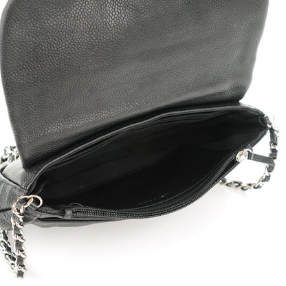 Chanel Caviar Half Moon Wallet On Chain WOC Black 5 of 8