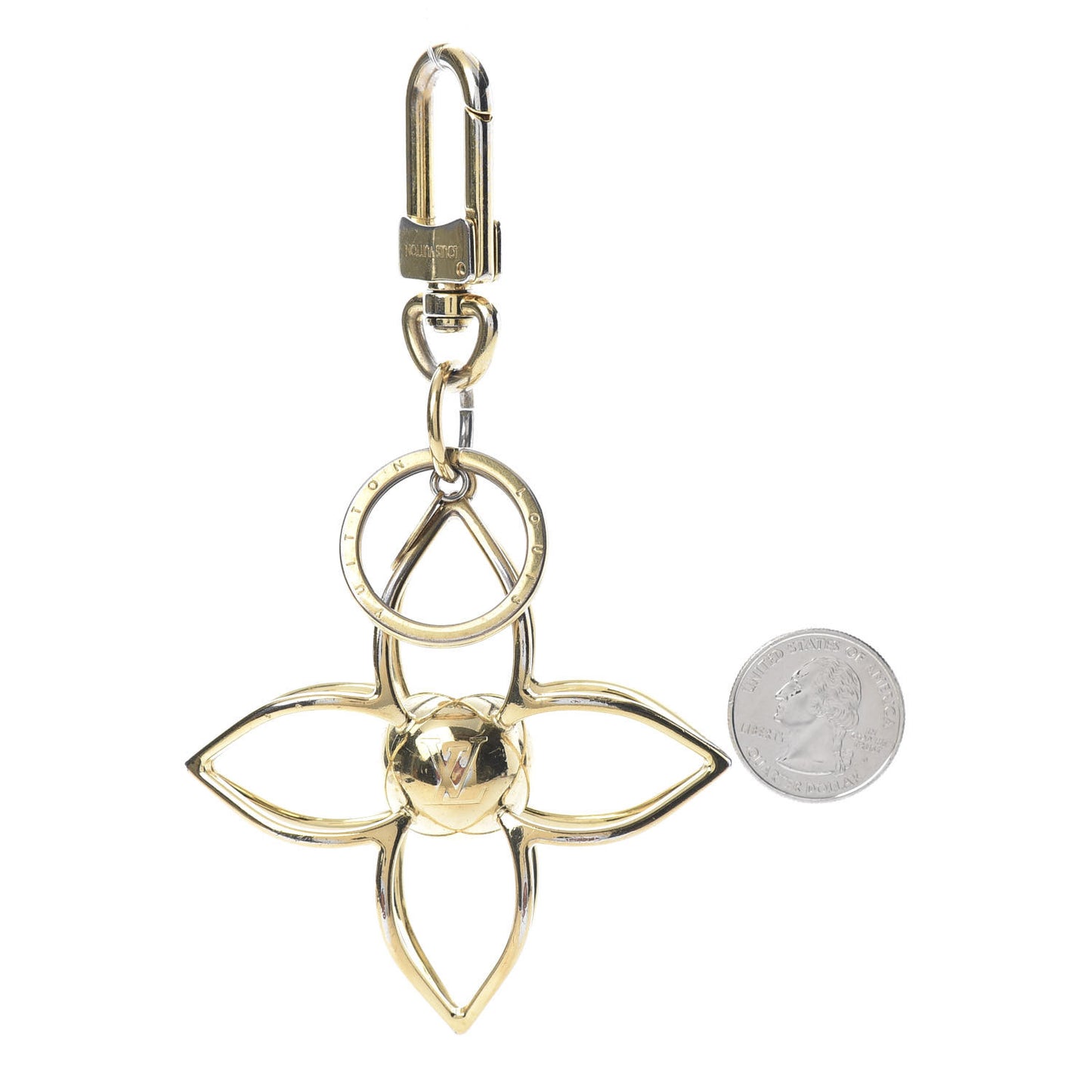 Sphere Bag Charm Gold