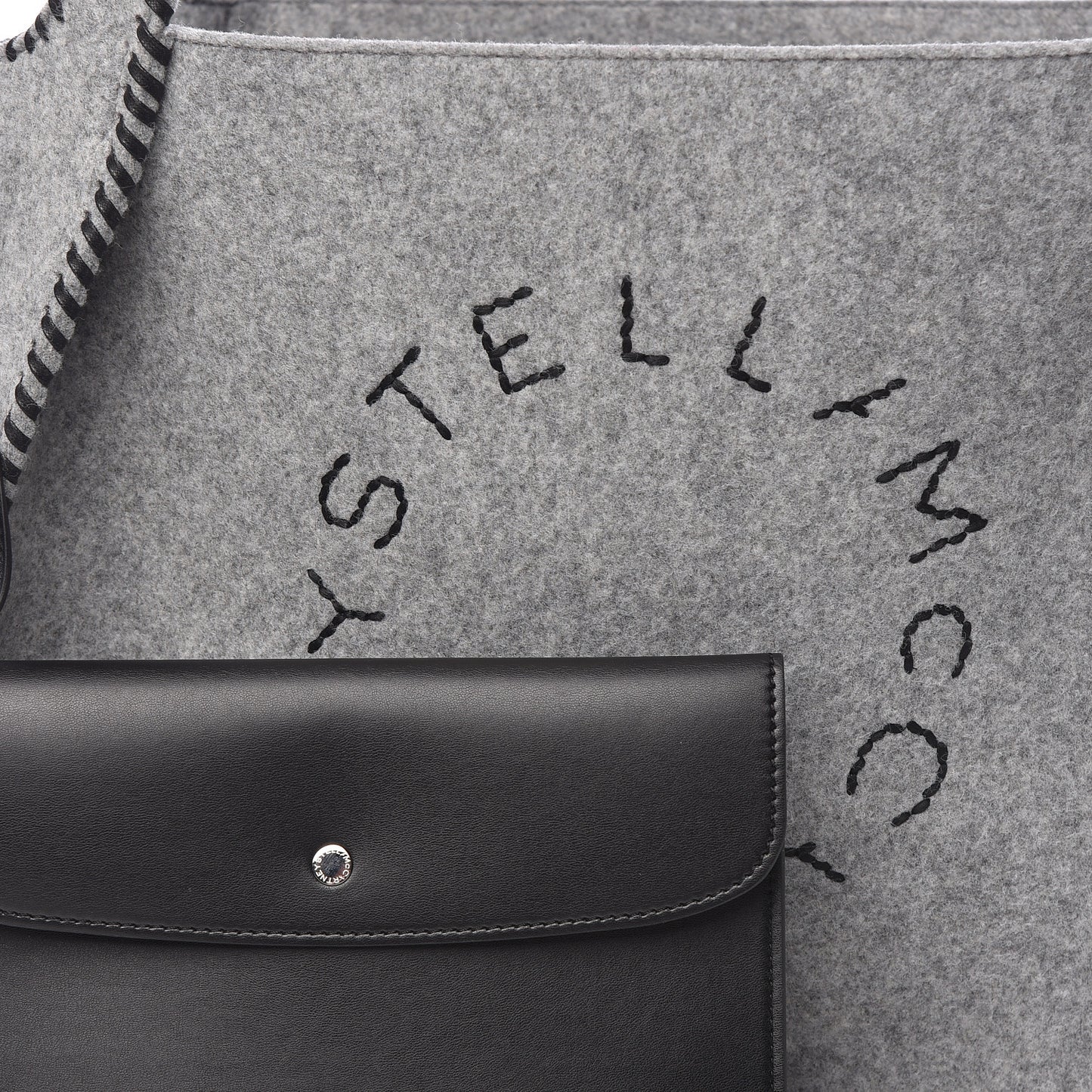 Eco Felt East West Tote Smoke Slate
