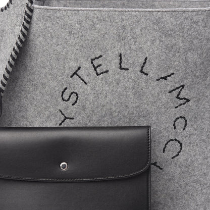 Stella McCartney Eco Felt East West Tote Smoke Slate 12 of 12