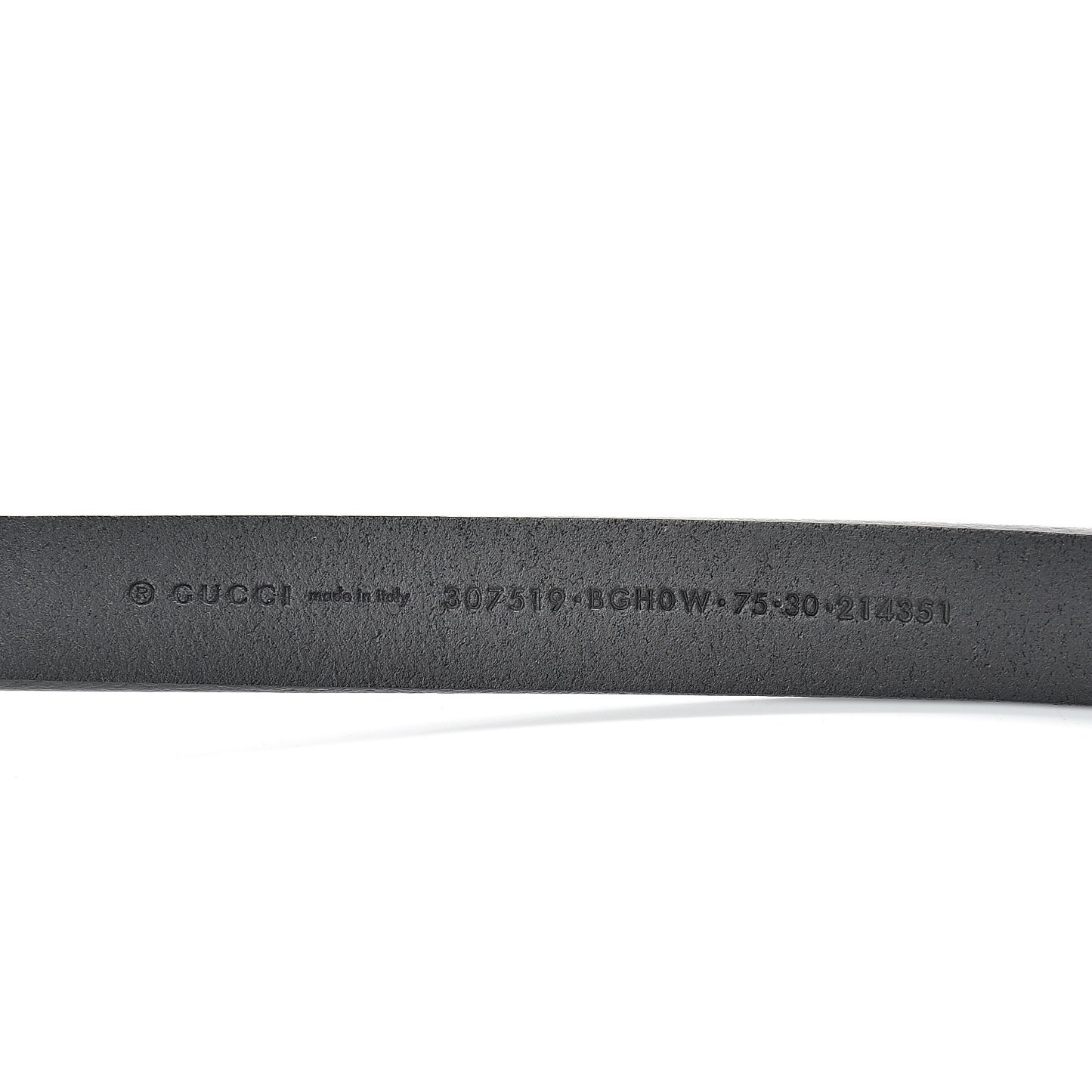 Horsebit Buckle Belt 75 30 Black